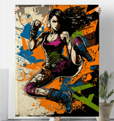 One Punch at a Time Sherpa Blanket - Cozy Throw Blanket